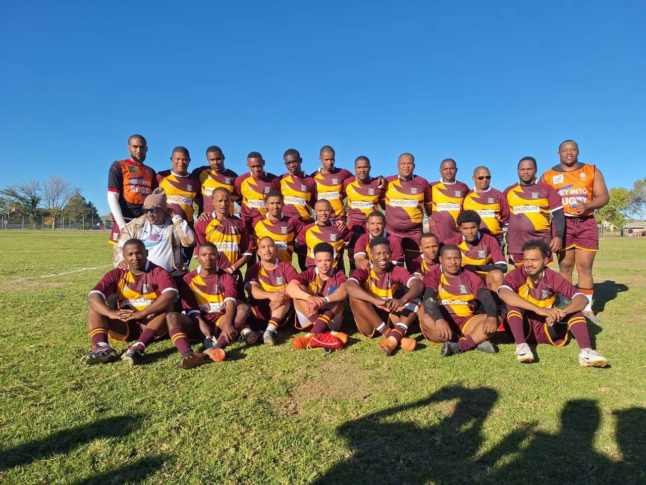 Excelsior Rugby Club in Middelburg wearing Mabcor-sponsored kit